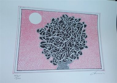 serigrafia l'albero della vita
