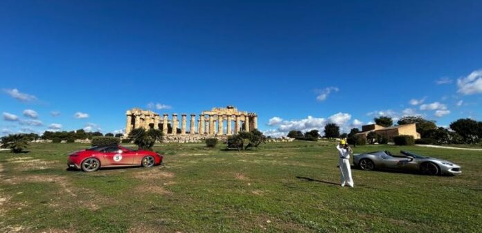 Auto della Targa Florio nel Parco di Selinunte Auto della Targa Florio nel Parco di Selinunte