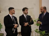 Nino Di Blasi e due giovani musicisti