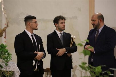 Nino Di Blasi e due giovani musicisti