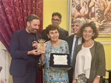 Targa alla moglie di Vito Messin