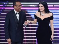 Carlo Conti Laura Pausini foto Ansa-Ettore Ferrari