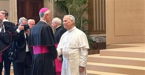 Il vescovo Raspanti e Papa Leone