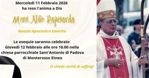 Lutto Mons Alfio Rapisarda