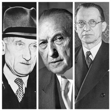 Schuman, Adenauer, De Gasperi,