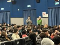 Grimaldi con gli studenti