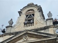 post sisma lavori chiesa santa Lucia Acicatena