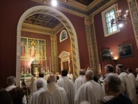 celebrazione messa nella Cappella del Seminario di Acireale