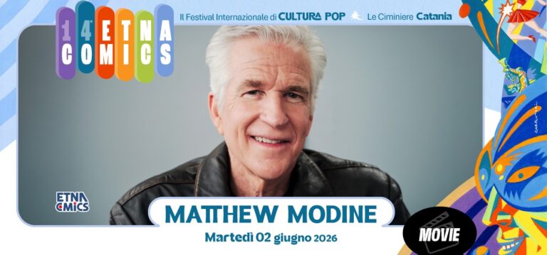 Matthew Modine ospite d'onore di Etna comics 2026