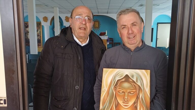 Don Carmelo La Rosa in recente visita in Albania