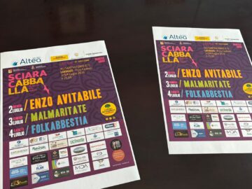 sciaracabballa festival musicale lavinaio locandina