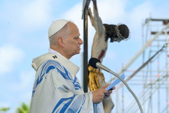 Papa Leone XIV a lampedusa
