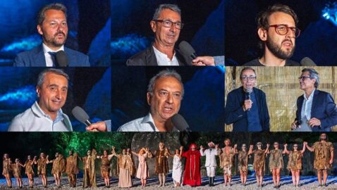 Russo Morosoli Lodato Cerra Gagliano Regalbuto La Rosa con Anfuso e gli attori