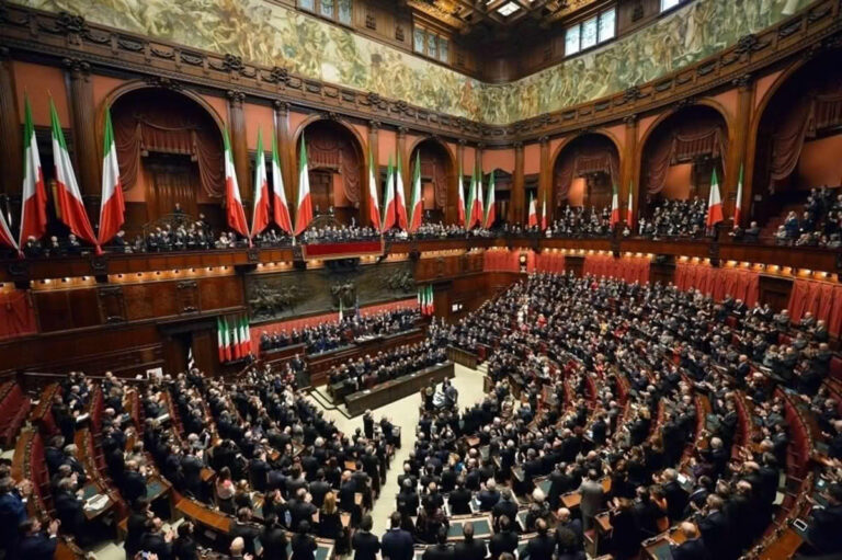 Camera dei deputati che ha approvato la proposta di legge sul sistema elettorale
