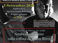 Locandina Musiche di De Andrè aLinguaglossa