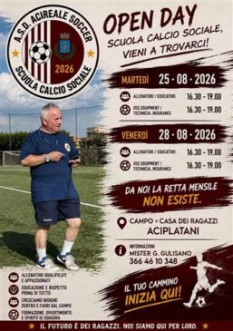 Locandina scuola di calcio