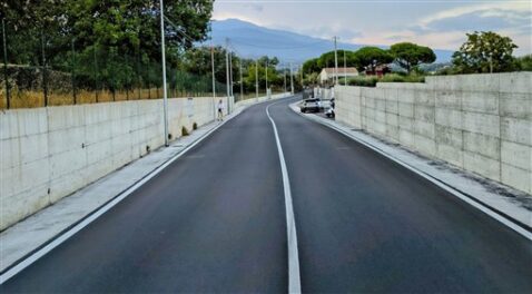 I lavori ultimati su via Nocilla