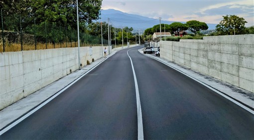 I lavori ultimati su via Nocilla