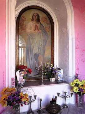 Immagine della Madonna presente nell'edicola