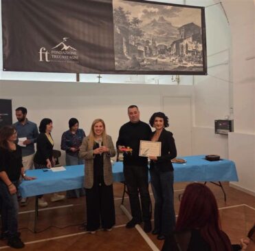 Federica Leonardi ritira il premio