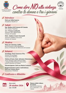 Locandina Come dire no alla violenza