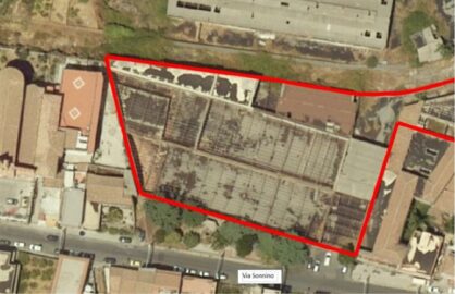ex stabilimento acque Pozzillo visto dall'alto
